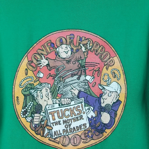Krewe of Tucks Cone of Horror 2009 Green T-Shirt - Picture 5 of 5